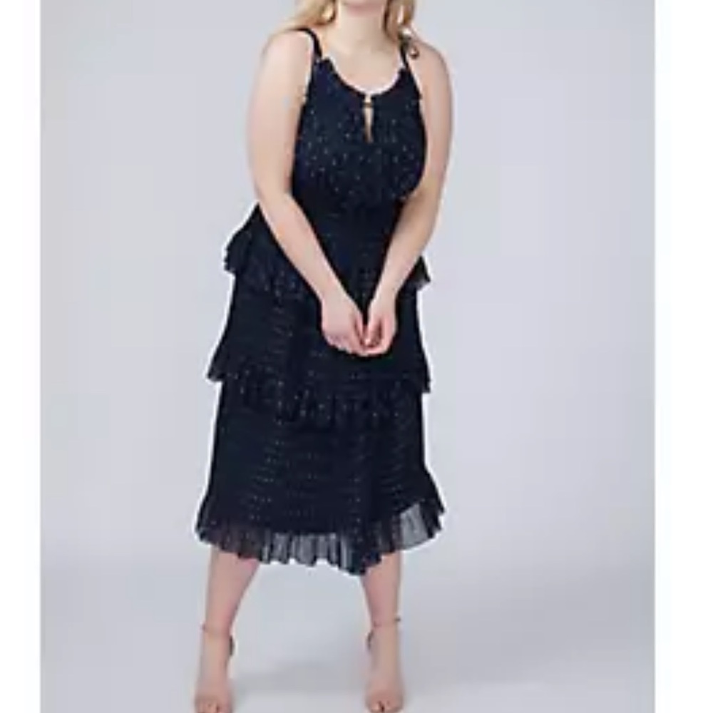 Lane Bryant High neck midi dress Size 28W